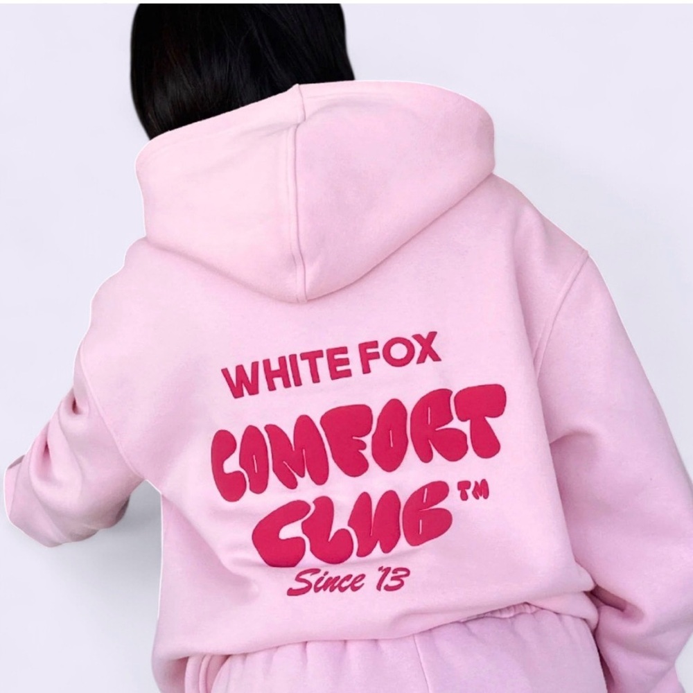 White Fox Boutique Pink Oversized Hoodie (XS/S size but they run large)